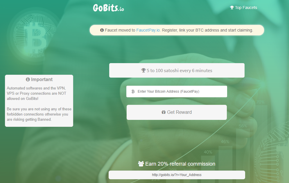 Bitcoin faucet Gobits